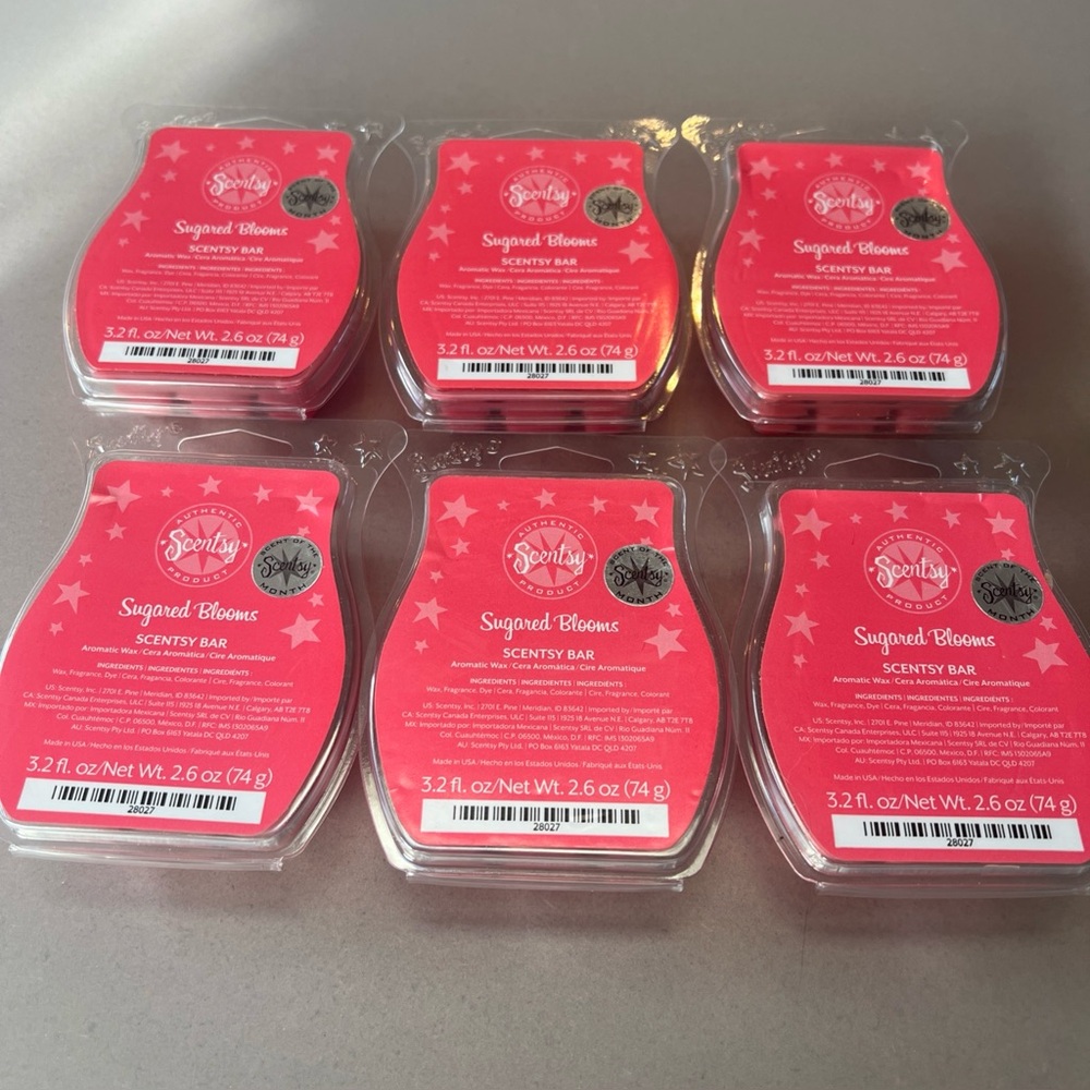Scentsy Sugared Blooms wax bars (6 bars)